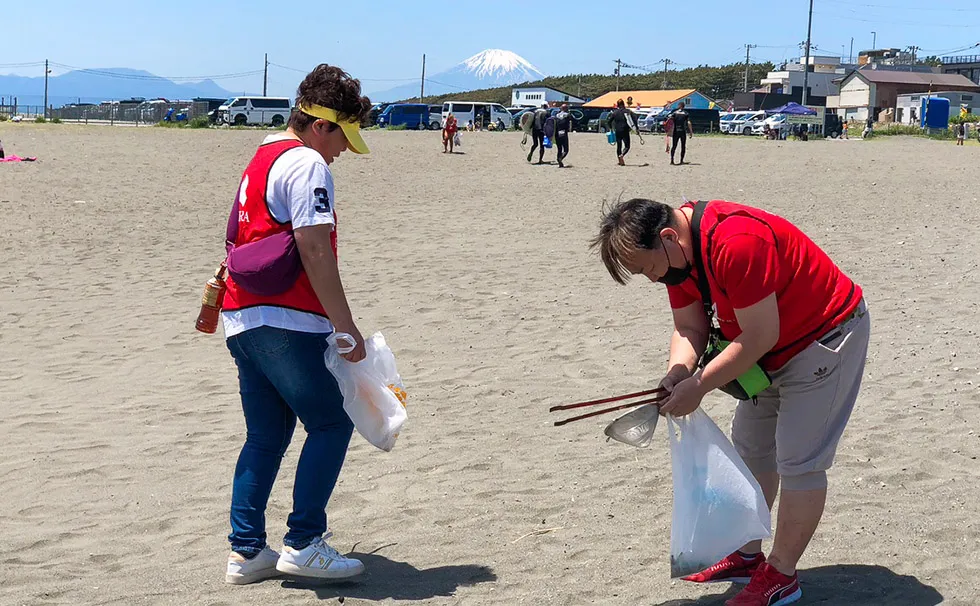 リビエラ湘南ビーチクリーン茅ヶ崎市