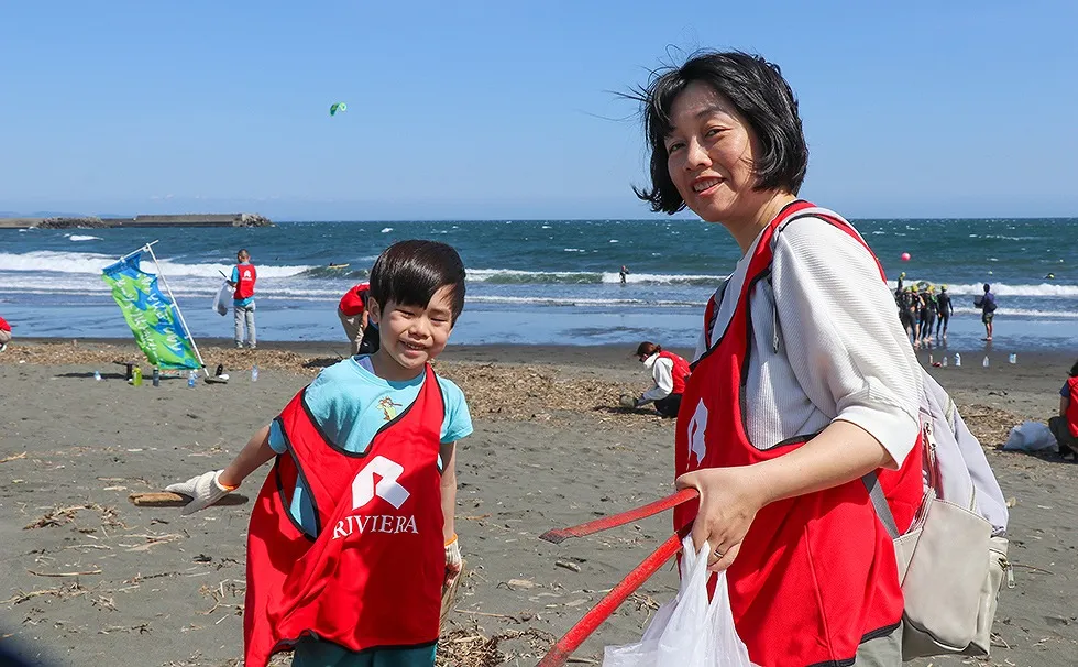 リビエラ湘南ビーチクリーン平塚市