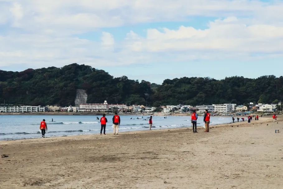 リビエラ湘南ビーチクリーン鎌倉市