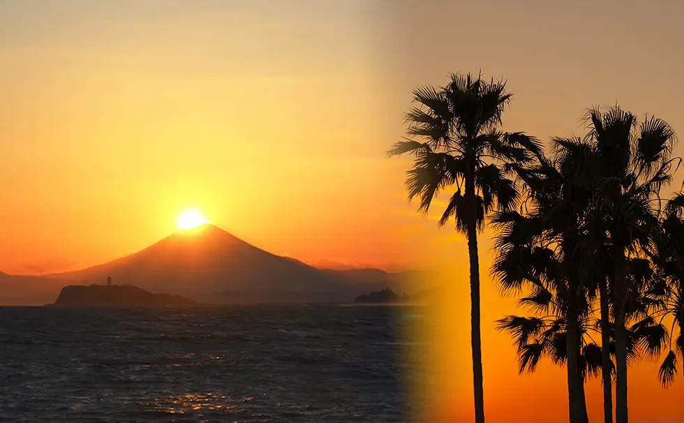 写真：ダイヤモンド富士