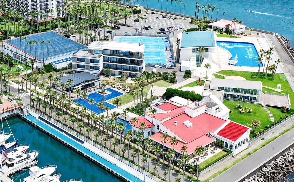 写真:リビエラ逗子航空から見た様子