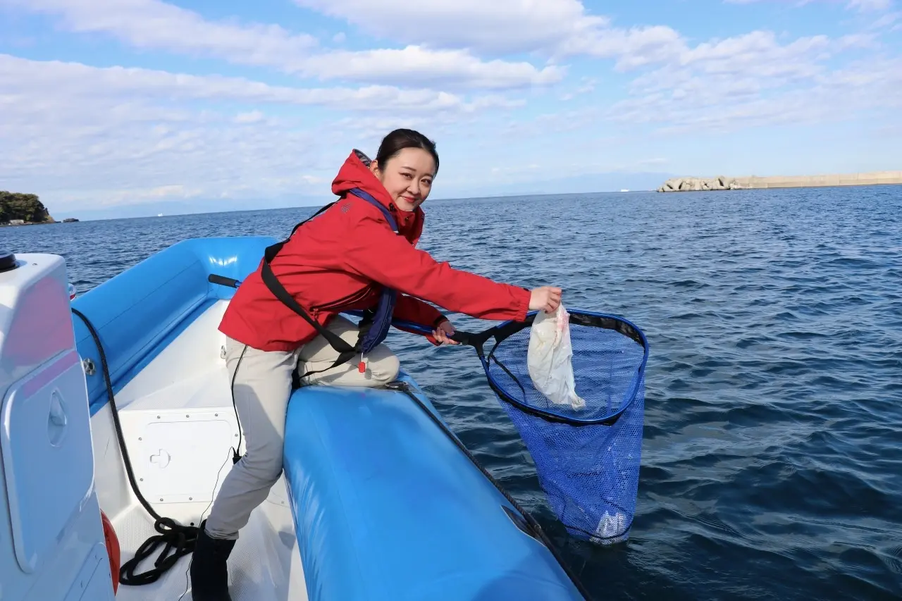 写真:釣りの様子