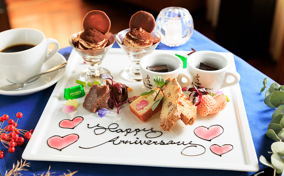 写真:リストランテAO メッセージプレート