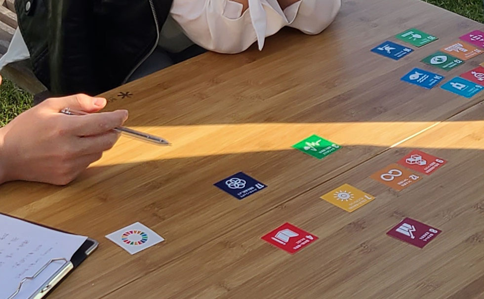 写真:SDGsゲーム