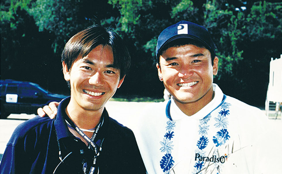 写真:写真:丸山茂樹プロと内藤雄士氏