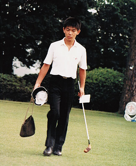 写真:研鑽中の若き日