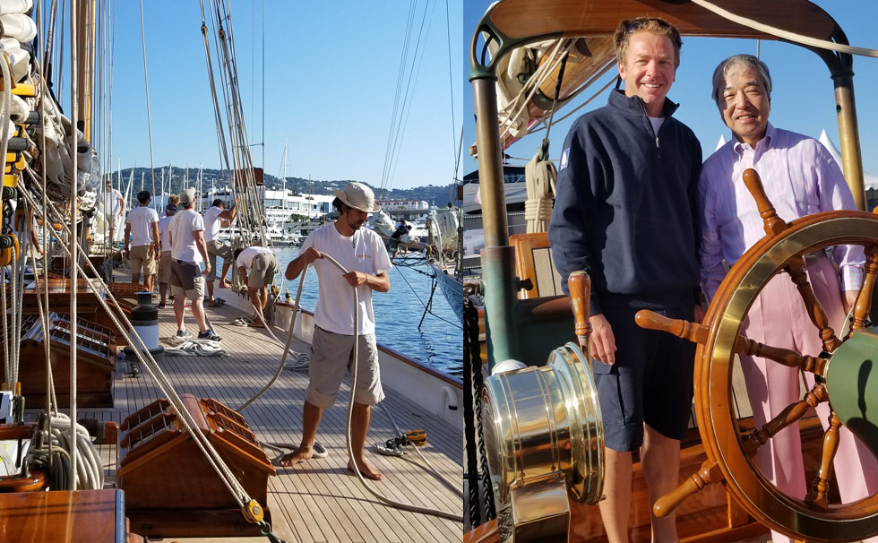 写真:シナーラに乗船