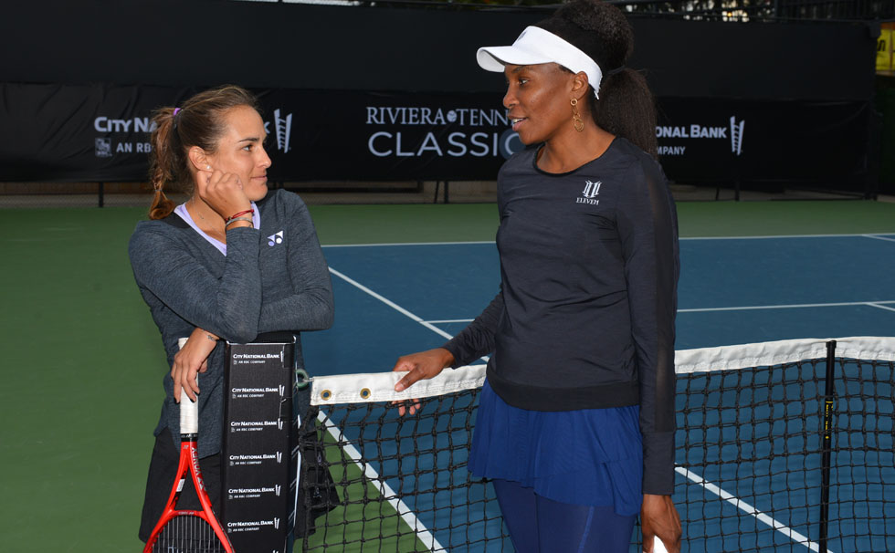 写真:リビエラテニスクラシックの様子