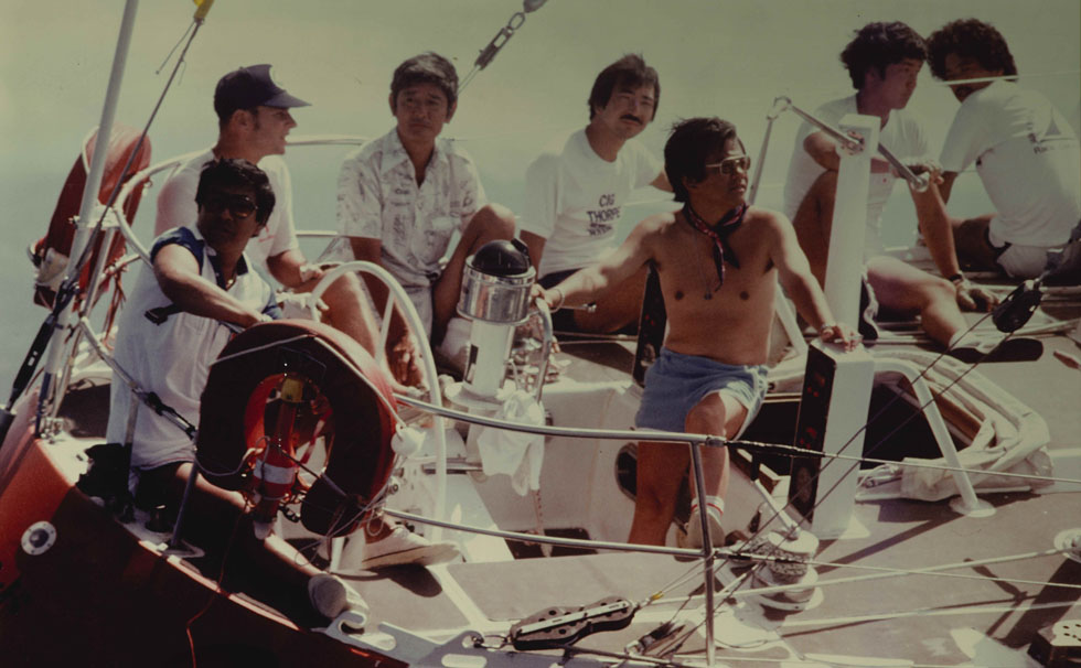 写真:「トランスパック」参戦時の貴重な1枚