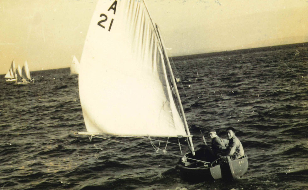 写真:ヨット事始めのころ