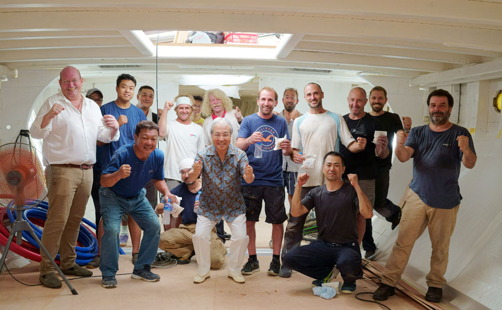 写真:シナーラ修復チーム