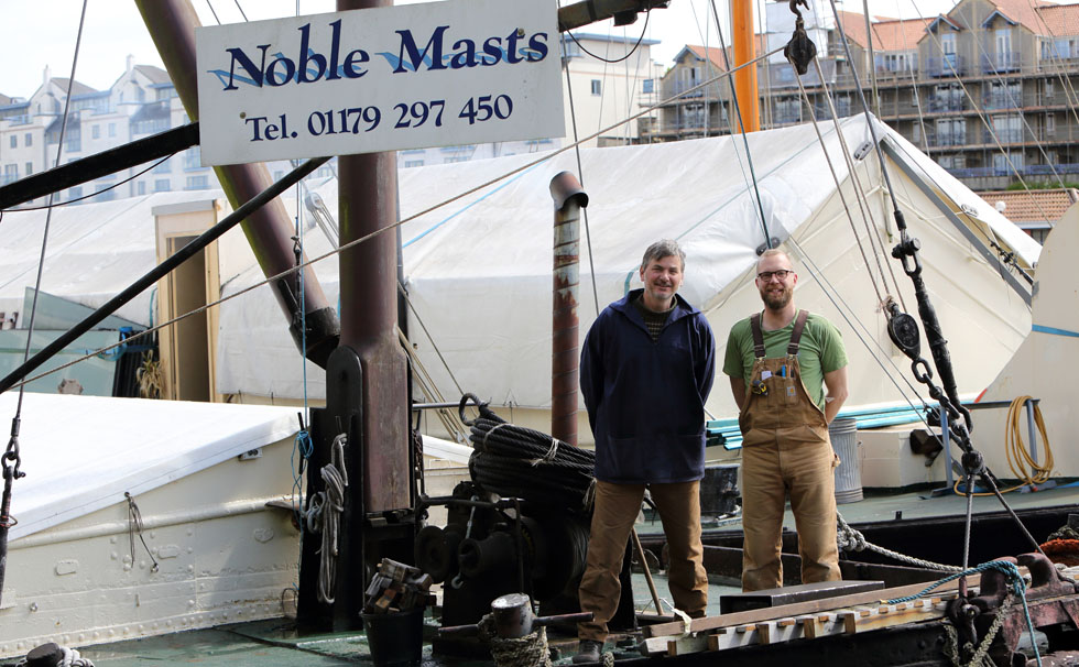 写真:ノーブルマストの工場