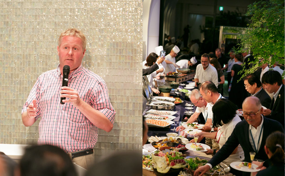 写真:関連レセプションパーティの様子