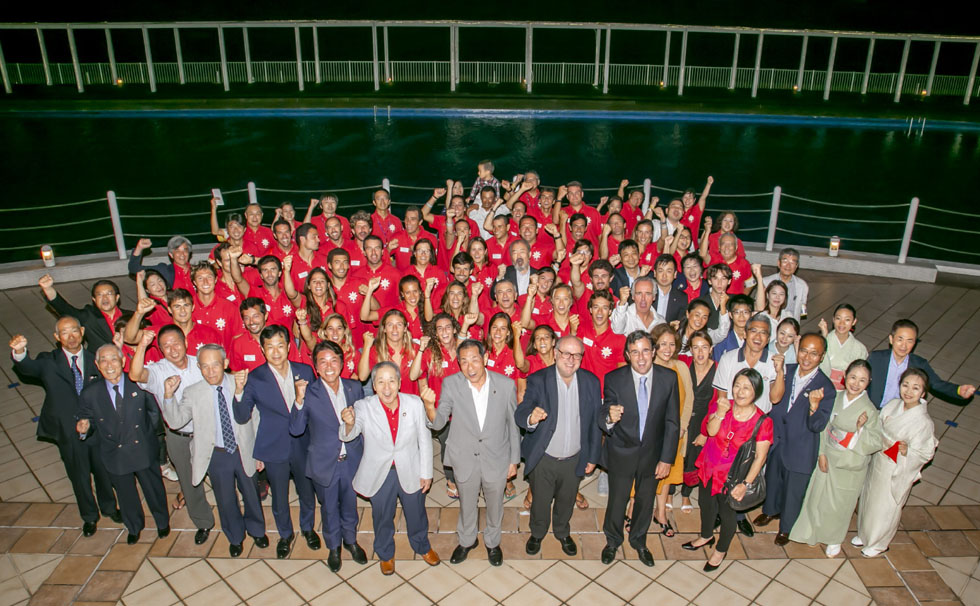 写真:スペインチーム歓迎会