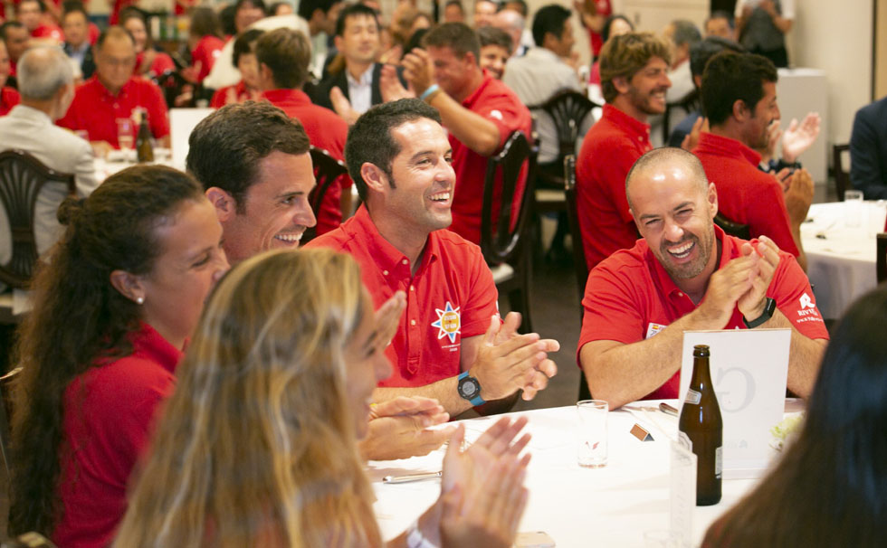 写真:スペインチーム歓迎会