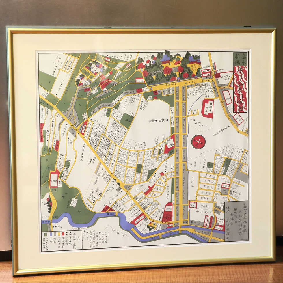 写真：嘉永 雑司ヶ谷音羽絵図