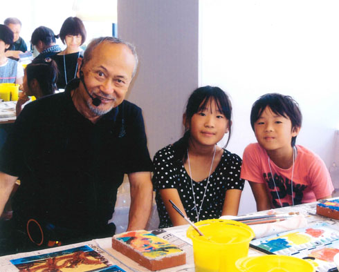 写真:絹谷幸二 ワークショップ