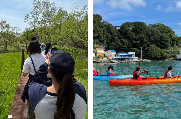 写真:海洋キャンプの様子