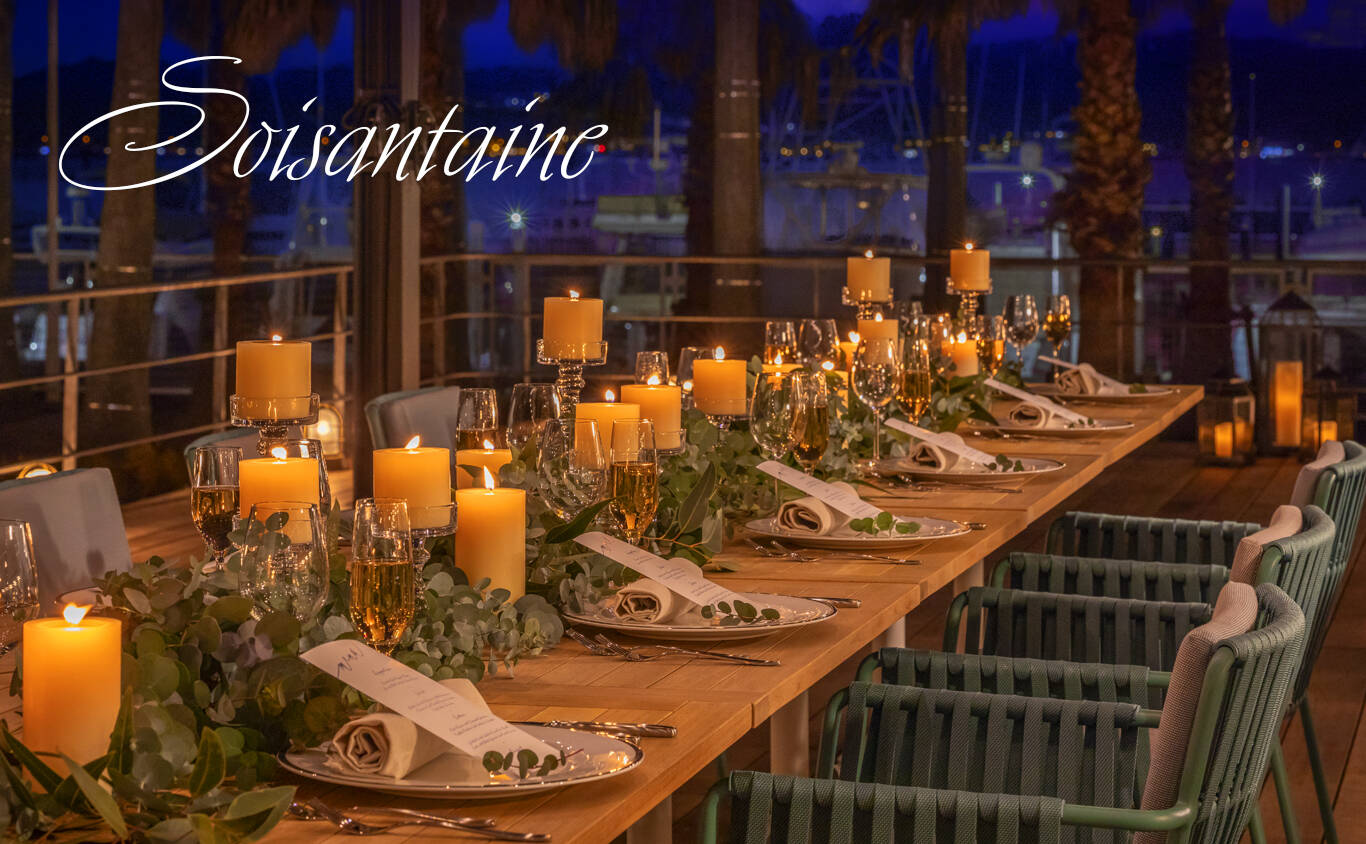 写真：パーティ会場