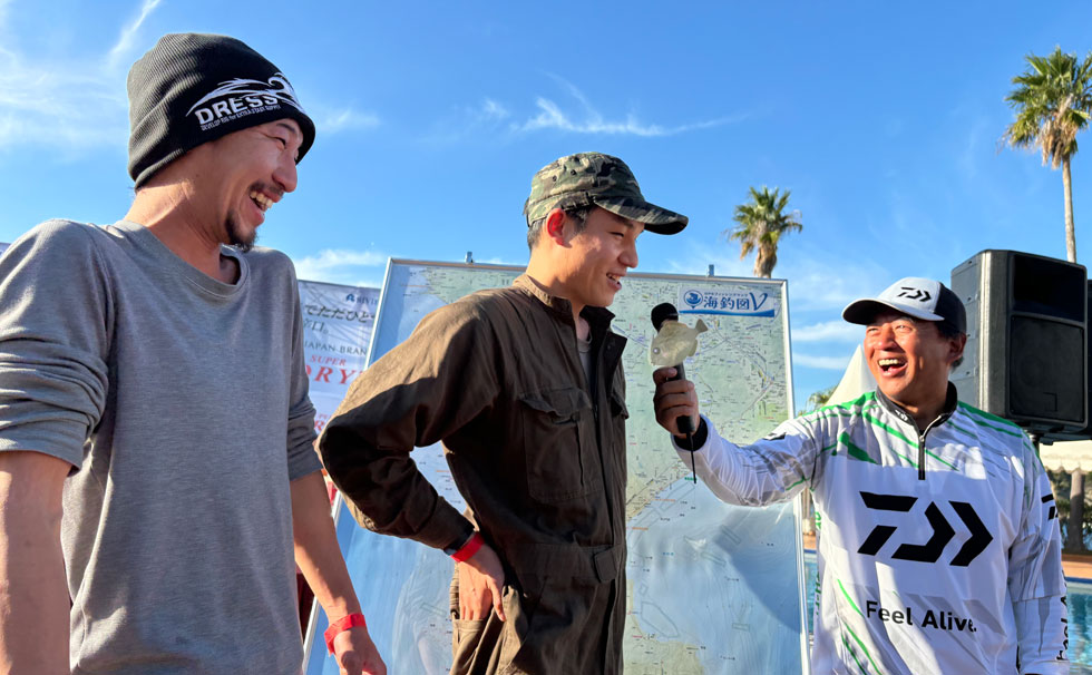 写真:フィッシングマスター 2024 ハギの様子