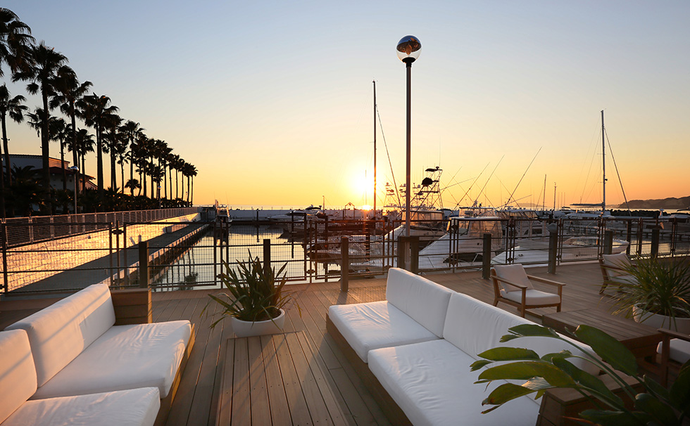 写真:マリーナテラス観覧席