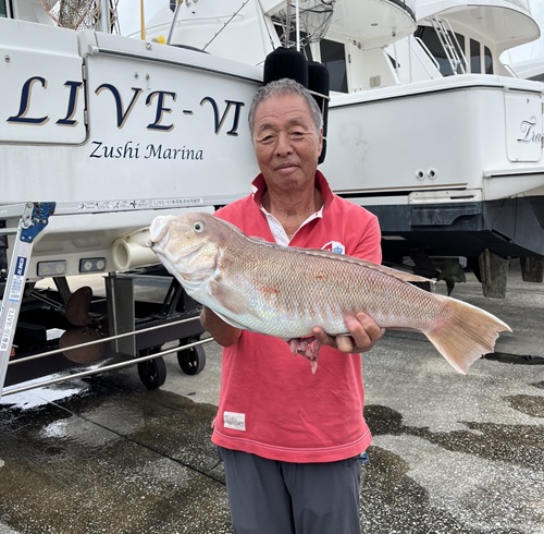 写真:釣り人と魚