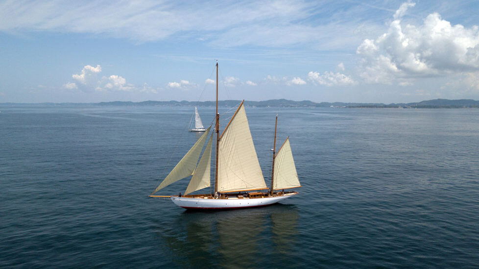 写真:初めてのテストセーリング