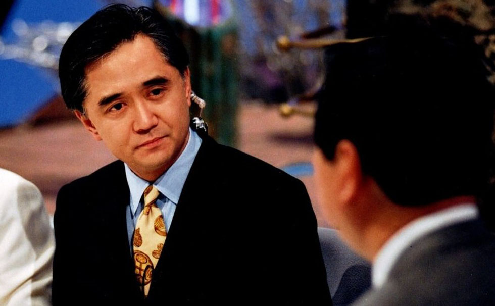 写真:キャスター時代 黒岩祐治氏