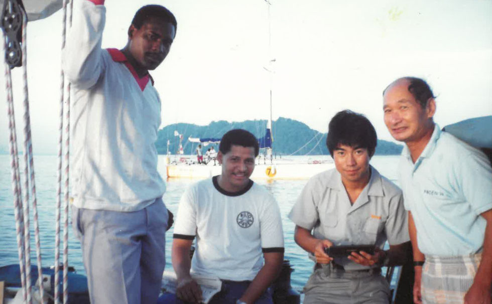 写真:学生時代の白石康次郎氏と多田雄幸氏