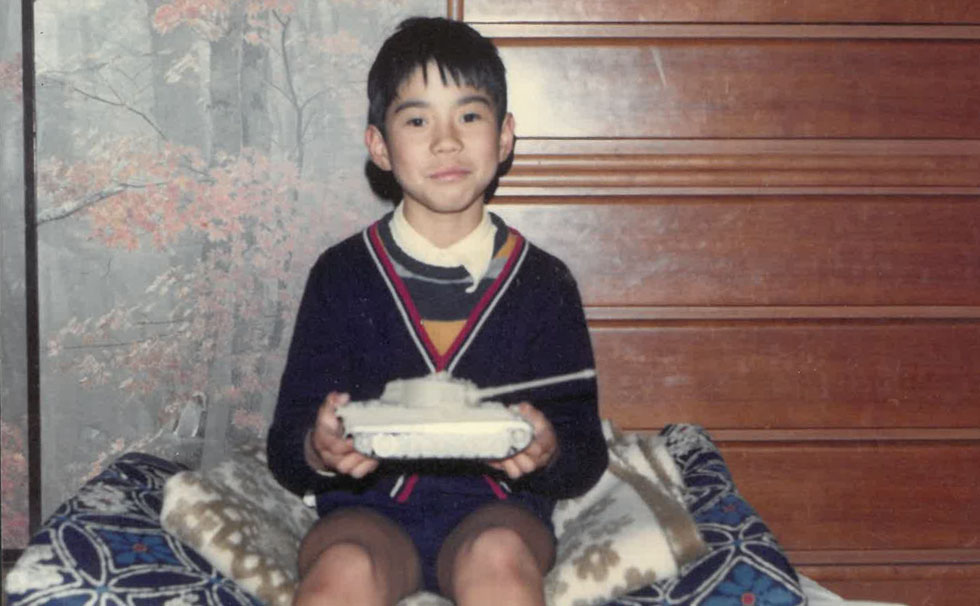 写真:幼少期の白石康次郎氏