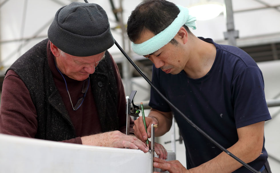 写真:作業の様子