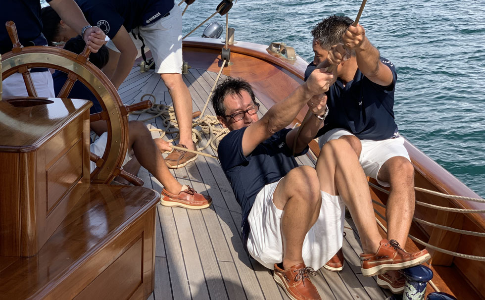 写真:クルーたち