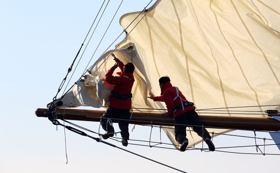 写真:クルーたち