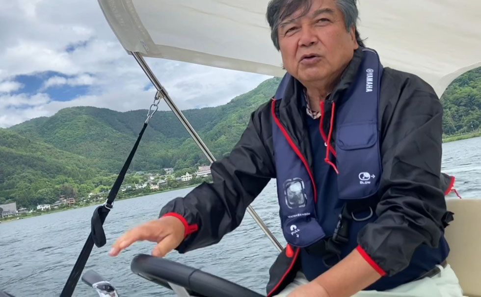 写真:鈴木茂晴氏 バスフィッシング