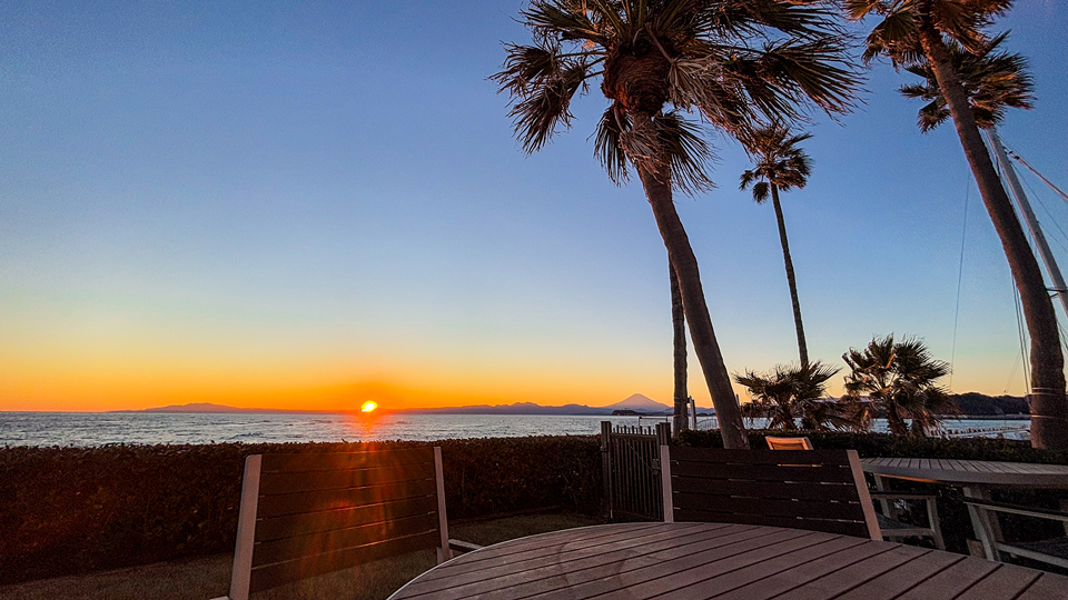 写真:リストランテAOからのサンセット