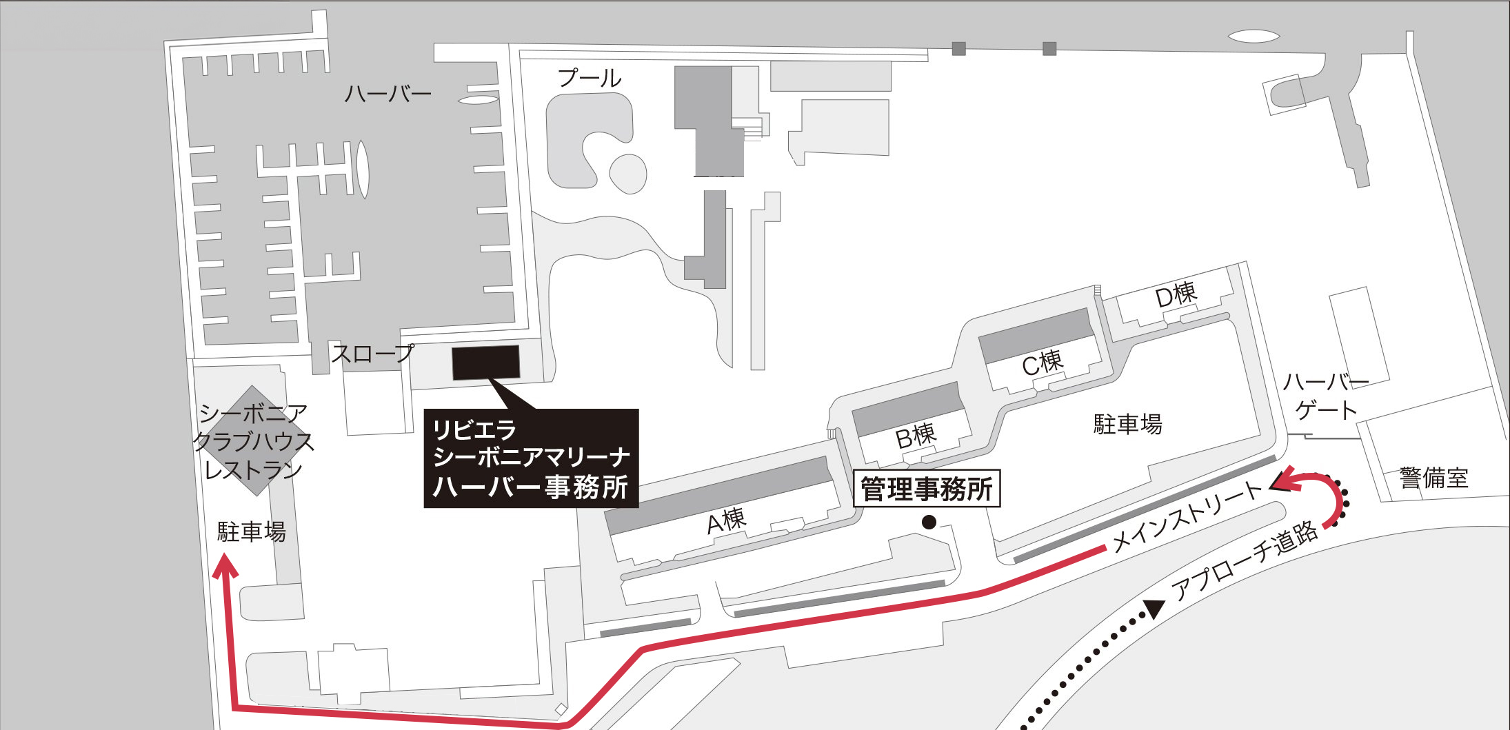 写真:リビエラシーボニアマリーナMAP