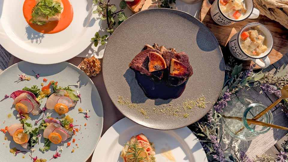 写真:マリブファーム料理